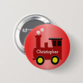 Red Train voegt alleen naam toe Ronde Button 5,7 Cm (Voorkant /achterkant)