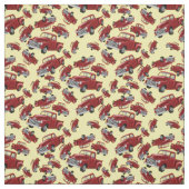 Red Trck Fabric Stof (Swatch)