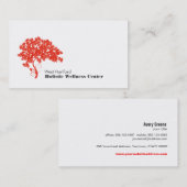 Red Tree Holistic en Alternative Health Visitekaartje (Voorkant / Achterkant)