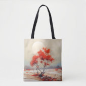 Red Tree Landscape Tote Bag (Voorkant)