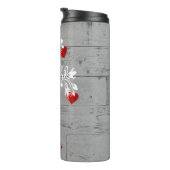 Red Tree of Hearts Personalized Thermal Tumbler Thermosbeker (Geroteerd rechts)