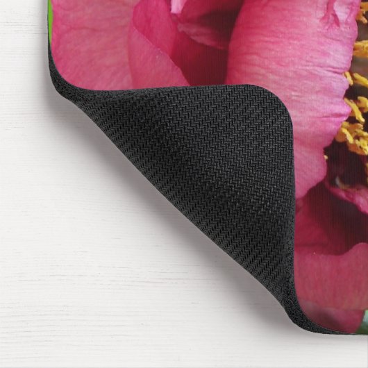 Red Tree Peony Bloom Floral Muismat (Hoek)