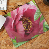 Red Tree Peony Bloom Floral Muismat