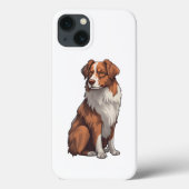 Red Tri Australian Shepherd Case-Mate iPhone Case (Achterkant)