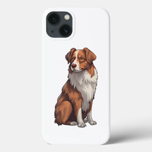 Red Tri Australian Shepherd Case-Mate iPhone Case (Achterkant)