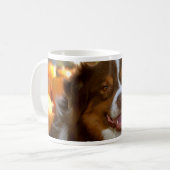 Red Tri Australian Shepherd Mok (Voorkant links)