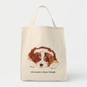 Red Tri Australian Shepherd Puppy Tote Bag (Voorkant)