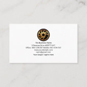 Red Triangles Blue Check Transporter Visitekaartje (Achterkant)