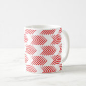 Red Tribal Arrow-patroon Koffiemok (Voorkant rechts)