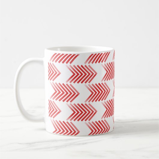 Red Tribal Arrow-patroon Koffiemok (Links)