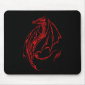 Red Tribal Dragon Muismat (Voorkant)