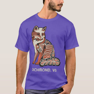 Red Tribal Fo Richmond Native American Artwork Sty T-shirt