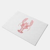Red Tribal Lobster Deurmat (Schuin)