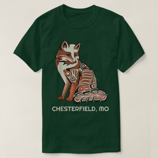 Red Tribal voor Chesterfield Native American Artwo T-shirt (Design voorkant)