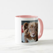 Red Tricoled Aussie mam foto Mok (Voorkant rechts)