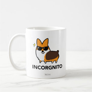 Red Tricolor Corgi Incorgnito Mok