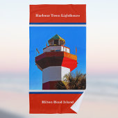 Red Trimmed Hilton Head Harbour Town Lighthouse Strandlaken