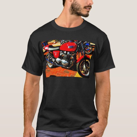 Red Triumph-motor T-shirt (Voorkant)