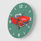 Red Triumph Tr4 Convertible Sportauto Grote Klok (Hoek)