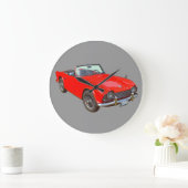 Red Triumph Tr4 Convertible Sportauto Grote Klok (Huis)