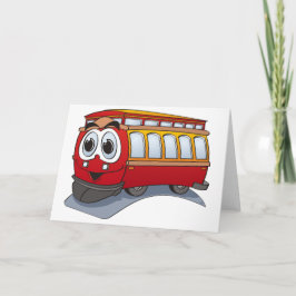Red Trolley Cartoon Kaart
