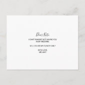 Red Tropical en Romantisch Bloemenmeisje Uitnodiging Briefkaart (Achterkant)