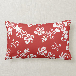 Red Tropical Print Pillow Kussen