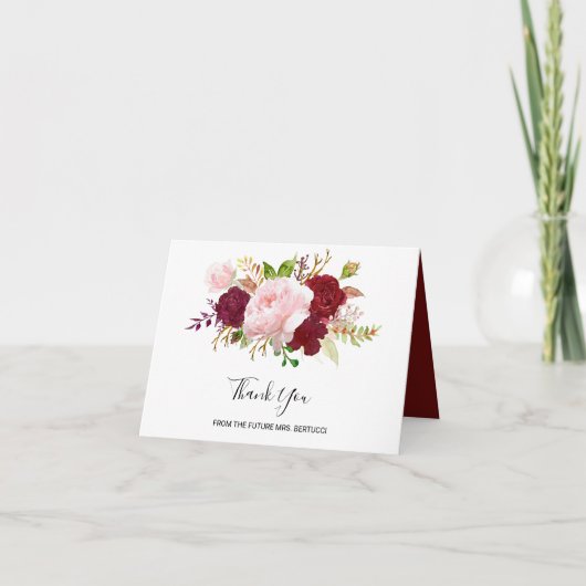 Red Tropical Vrijgezellenfeest bedankje Bedankkaart (Voorkant)