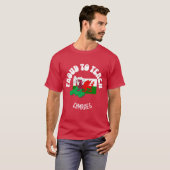 RED TROTS OM CYMRAEG Welsh Taaldocent TE ONDERWIJZ T-shirt (Voorkant volledig)