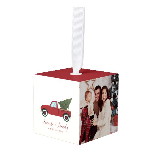  Red Truck 3 Foto Decoratie (Voorkant hoekig)