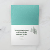 Red Truck, 4x4, Yellow Lab, Sneeuwfeestdag kerstmi Feestdagen Kaart (Binnen)