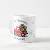  Red Truck, alles wat ik voor Kerstmis wil Koffiemok (Voorkant links)
