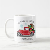  Red Truck, alles wat ik voor Kerstmis wil Koffiemok (Links)