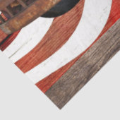 Red Truck American Flag Rustic Barn Board Tissuepapier (Detail)