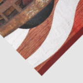 Red Truck American Flag Tissue Paper Tissuepapier (Detail)