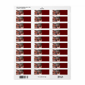 Red Truck Amerikaanse vlag Etiket (Full Sheet)