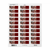  Red Truck Amerikaanse vlag Etiket (Full Sheet)