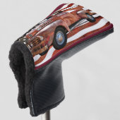 Red Truck Amerikaanse vlag Golfheadcover (3/4 voorkant)