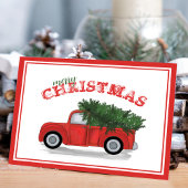 Red Truck Antiek feestdag kerstfeest Feestdagenkaart