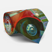 RED TRUCK BIG RIG TRUCKERS MODE STROPDAS (Opgerold)