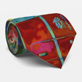 RED TRUCK BIG RIG TRUCKERS MODE STROPDAS (Opgerold)