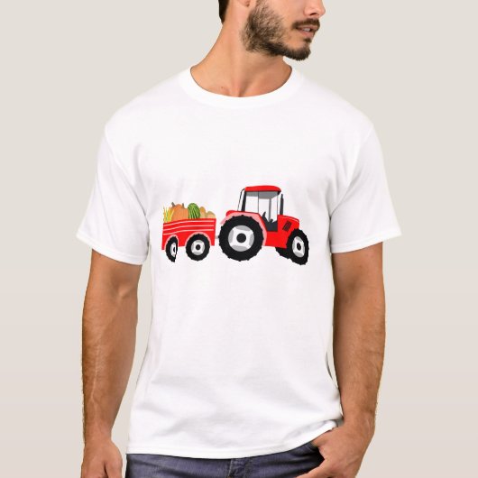 Red Truck Boerderij Produce T-shirt (Voorkant)
