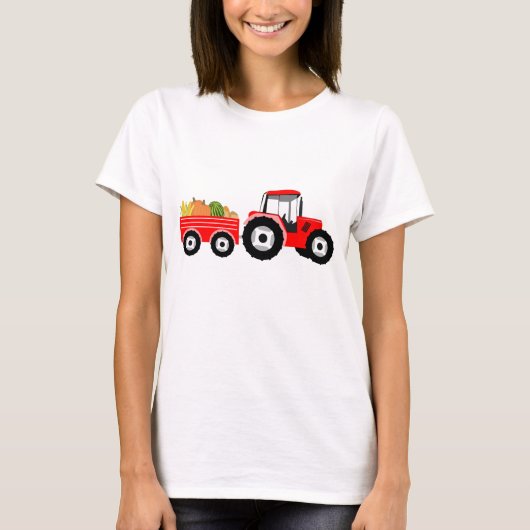 Red Truck Boerderij Produce T-shirt (Voorkant)