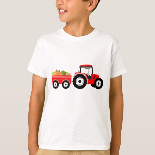 Red Truck Boerderij Produce T-shirt (Voorkant)