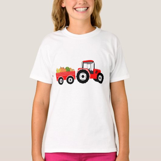 Red Truck Boerderij Produce T-shirt (Voorkant)