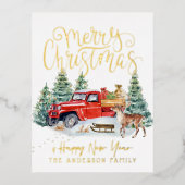  Red Truck Briefkaart (Voorkant)