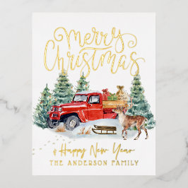  Red Truck Briefkaart