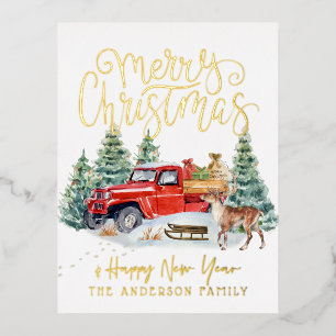  Red Truck Briefkaart