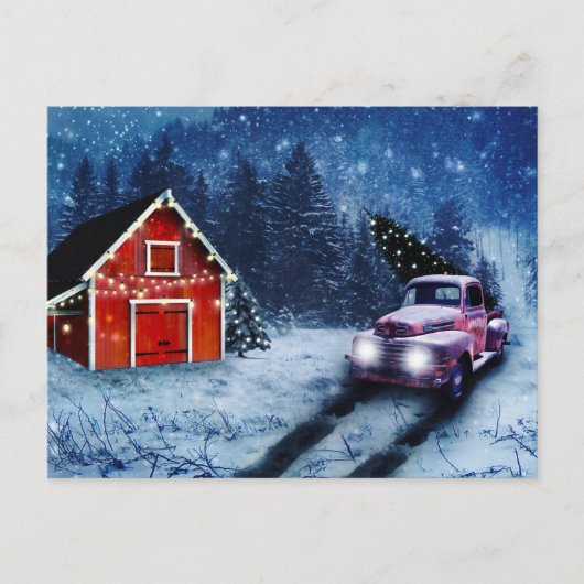  Red Truck Briefkaart (Voorkant)