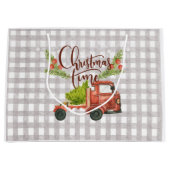 Red Truck Buffalo toont kerstcadeau Groot Cadeauzakje (Voorkant)